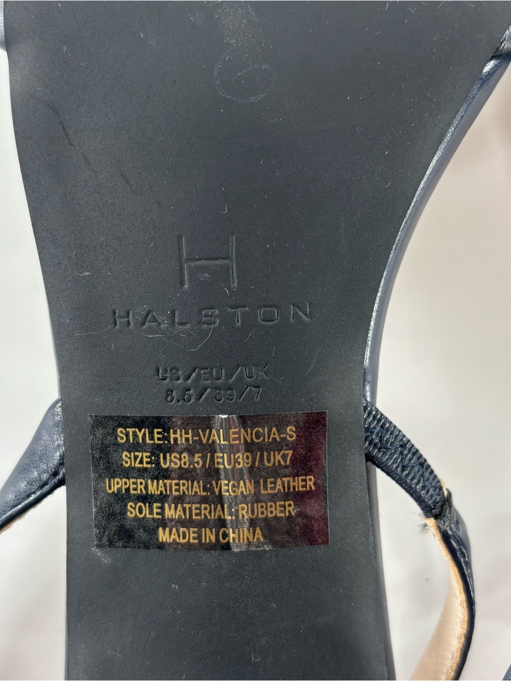 H by Halston Valencia kitten heel slingbacks pointed toe 8.5 navy blue - Picture 11 of 11